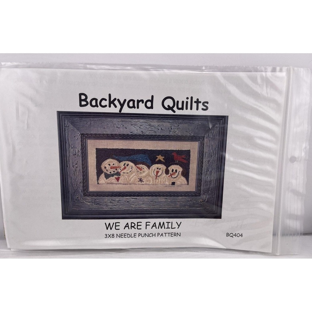 Backyard Quilts We Are‎ Family 3X8 Needle Punch Pattern